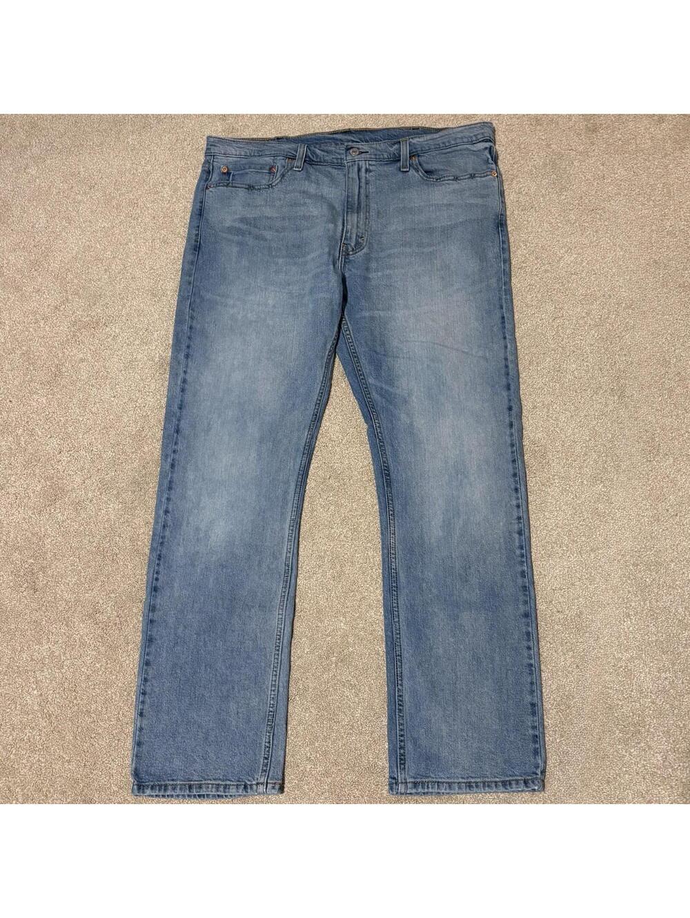 Levi’s 513 Mens Slim Fit Straight Leg Jeans Light Wash Blue, 38x32